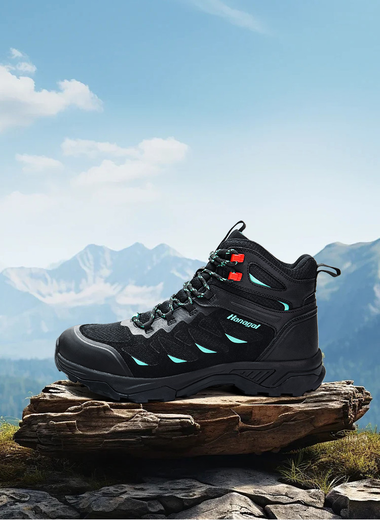 Microfiber Sandwich Mesh TPU Hiking Shoes