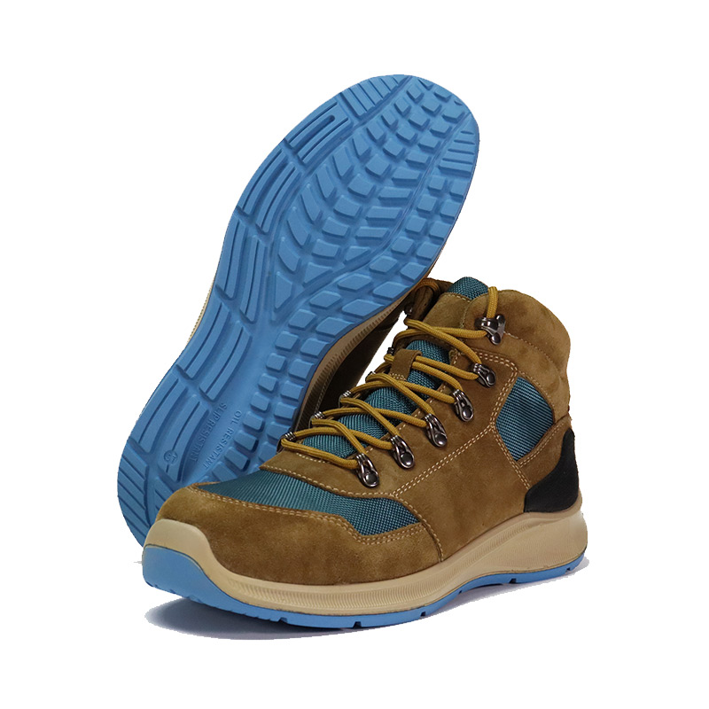 Работни обувки от гумена подметка и велур от найлон